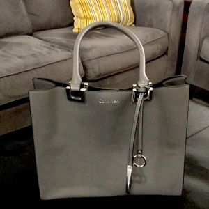 Calvin Klein gray purse